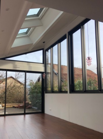 Véranda bois et alu st dié des vosges